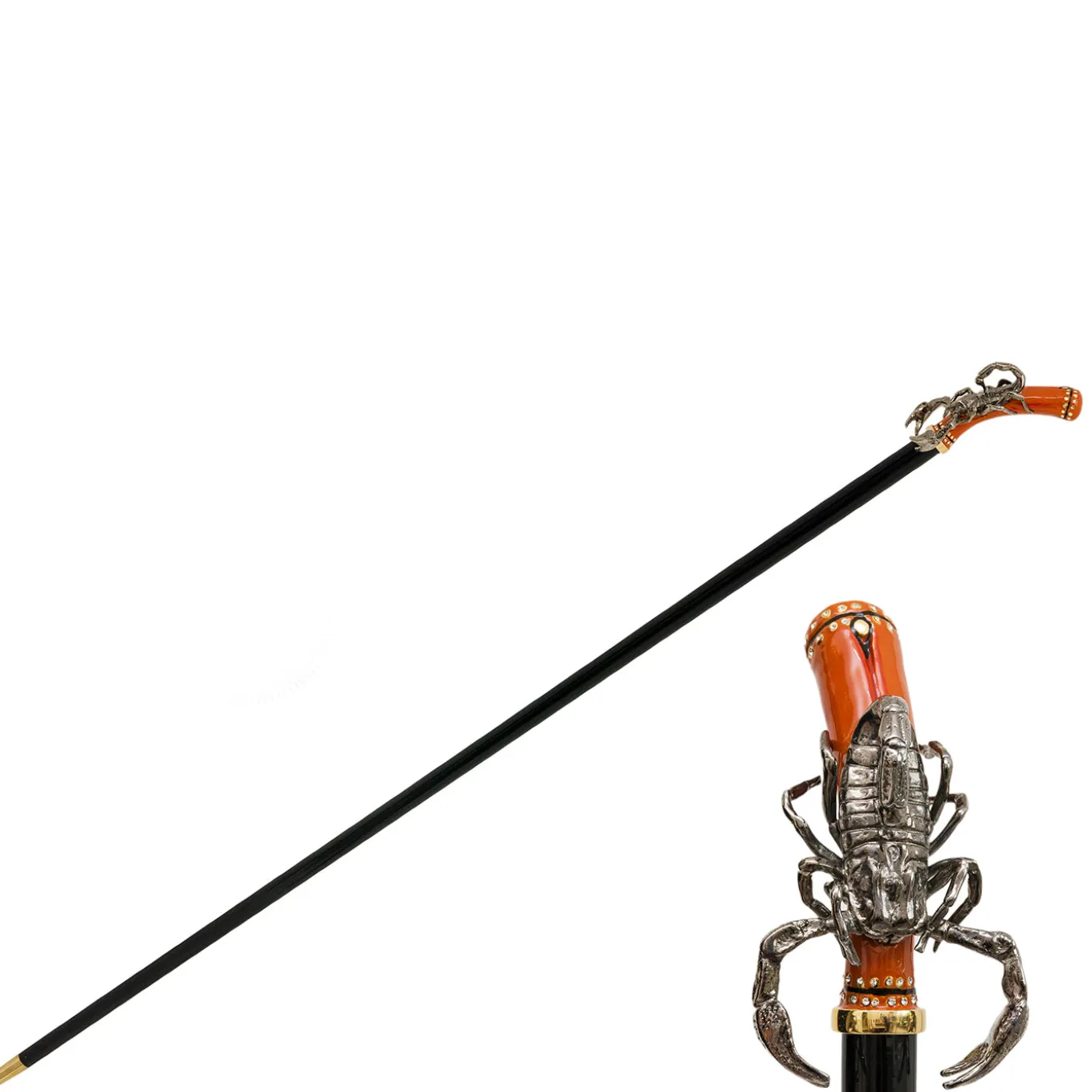 Bastone da passeggio con manico a scorpione