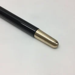 Bastone da passeggio con sfera nera e oro