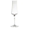 Beviamo Set di 6 flute con stelo ritorto