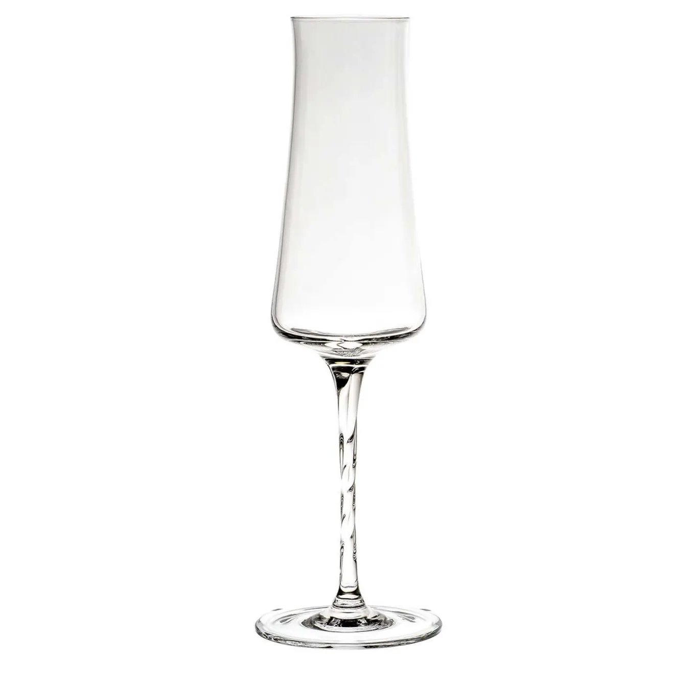 Beviamo Set di 6 flute con stelo ritorto