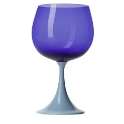 Bicchiere a stelo Burlesque Blue & Light-Blue di Stefano Marcato