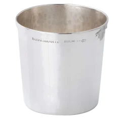 Bicchiere da liquore in argento martellato