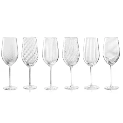 Bicchiere da vino bianco trasparente Tolomeo Ottico Torsé