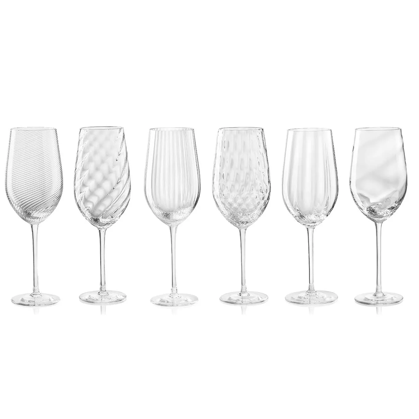 Bicchiere da vino bianco trasparente Tolomeo Ottico Torsé