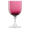 Bicchiere d’acqua in vetro Rubino Red Twisted