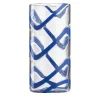 Bicchiere Highball in vetro Murano Cyrcus Esse Blu e Trasparente