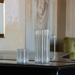 Bicchiere Loos a righe bianche