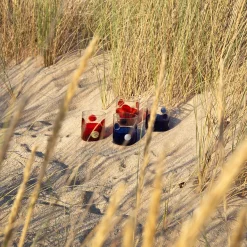 Bicchiere Mezzo & Mezzo Bolle blu