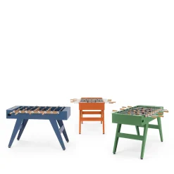 Biliardino Calciobalilla Boss in legno Iroko Verde