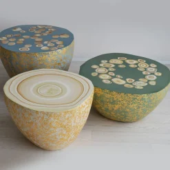 BonBon Tavolino irregolare dorato e beige #2