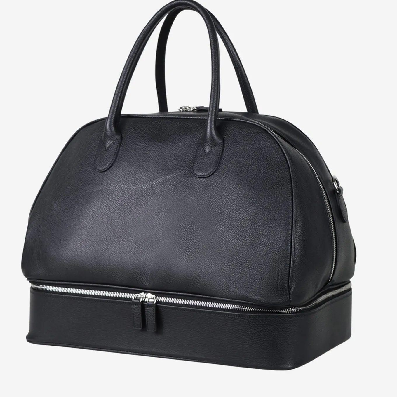 Borsa da viaggio nera con falso fondo