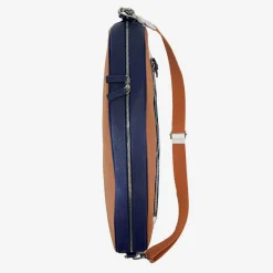 Borsa in Pelle per Paddle e Pickleball Bianco, Arancione e Blu