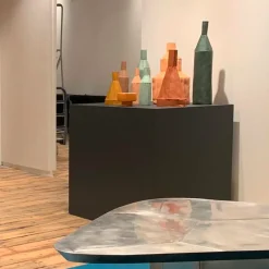 Bottiglia Decorativa Liscia E2/Verde azzurro scuro