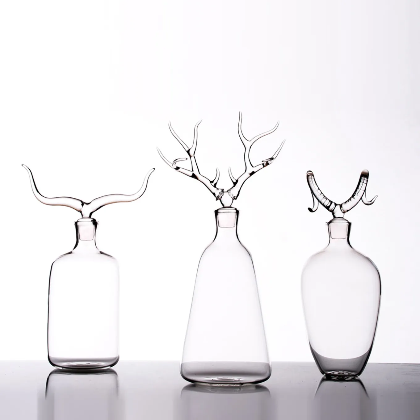 Bottiglia di vetro Deer