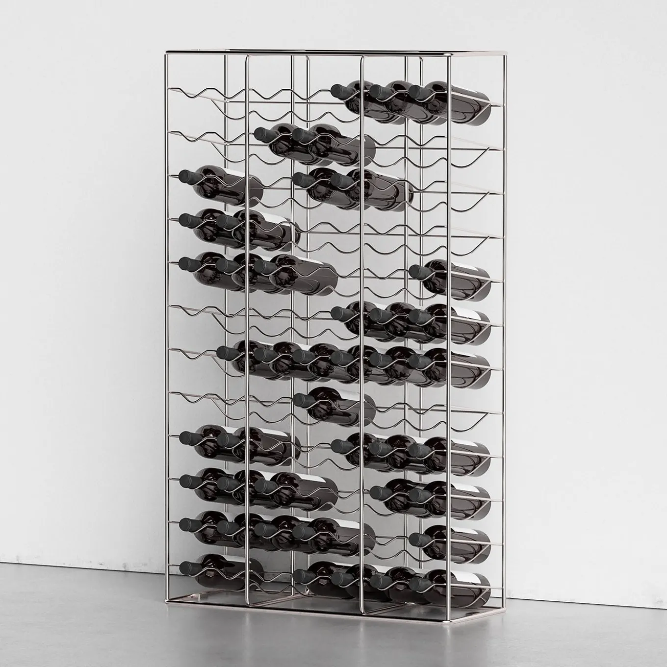 Bottillaria Rainbow, scaffale per vini da 84 bottiglie in metallo
