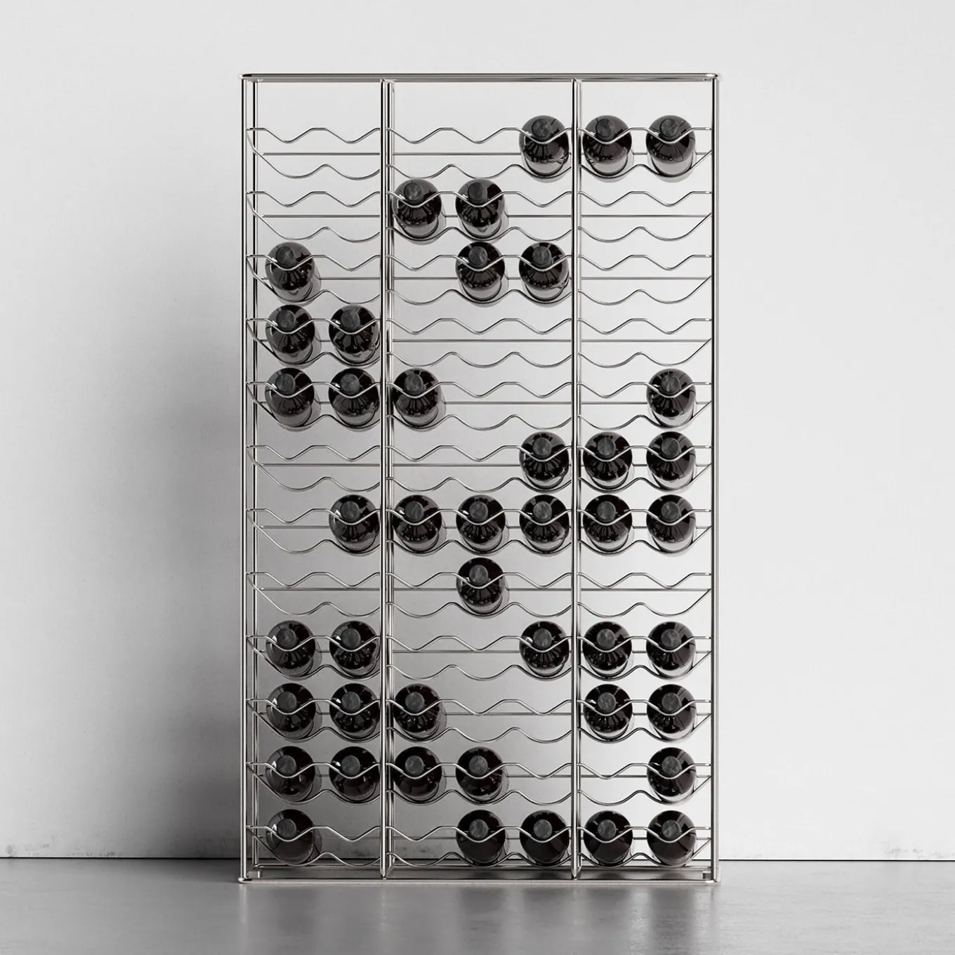Bottillaria Rainbow, scaffale per vini da 84 bottiglie in metallo