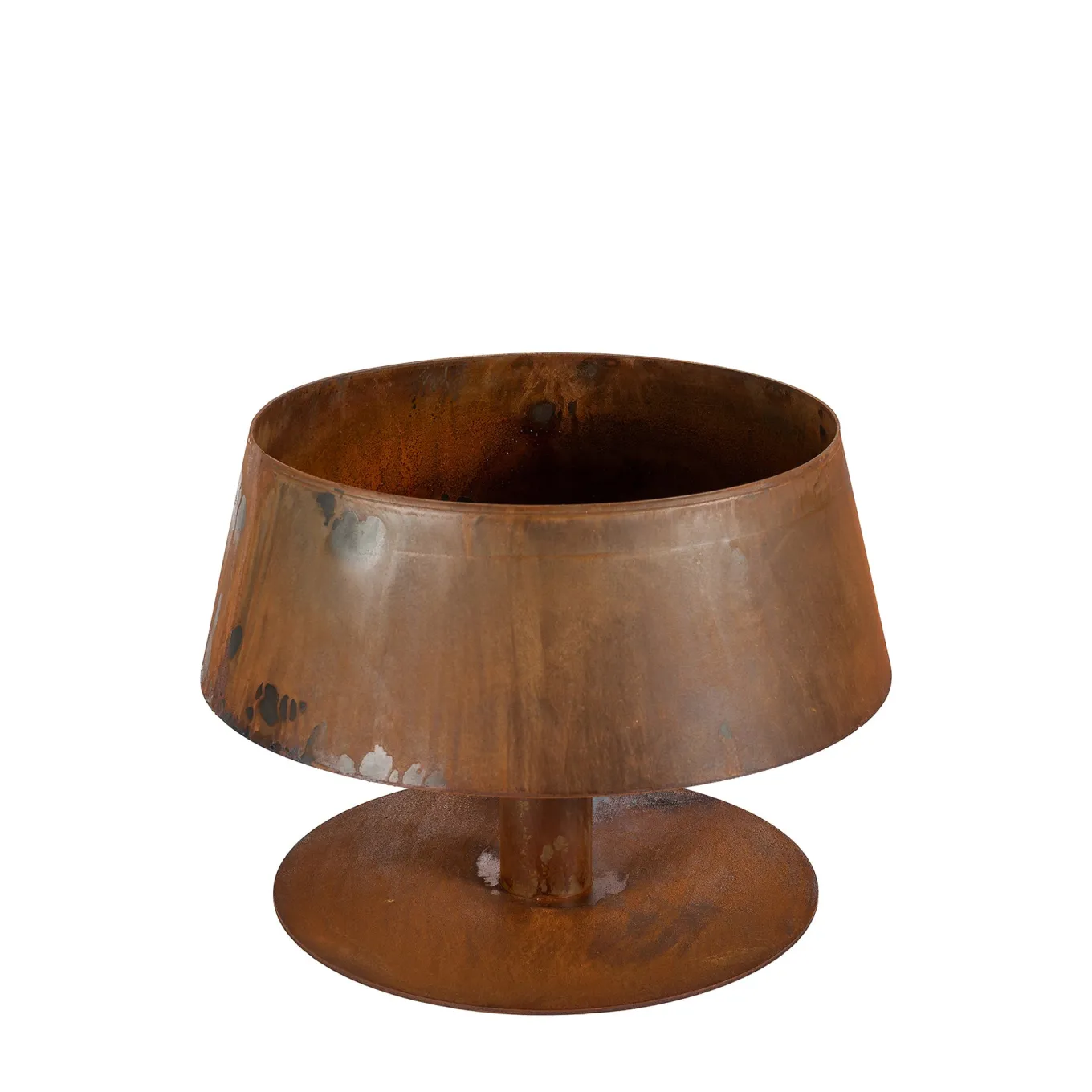 BR114 Braciere Lampada Bassa in Acciaio