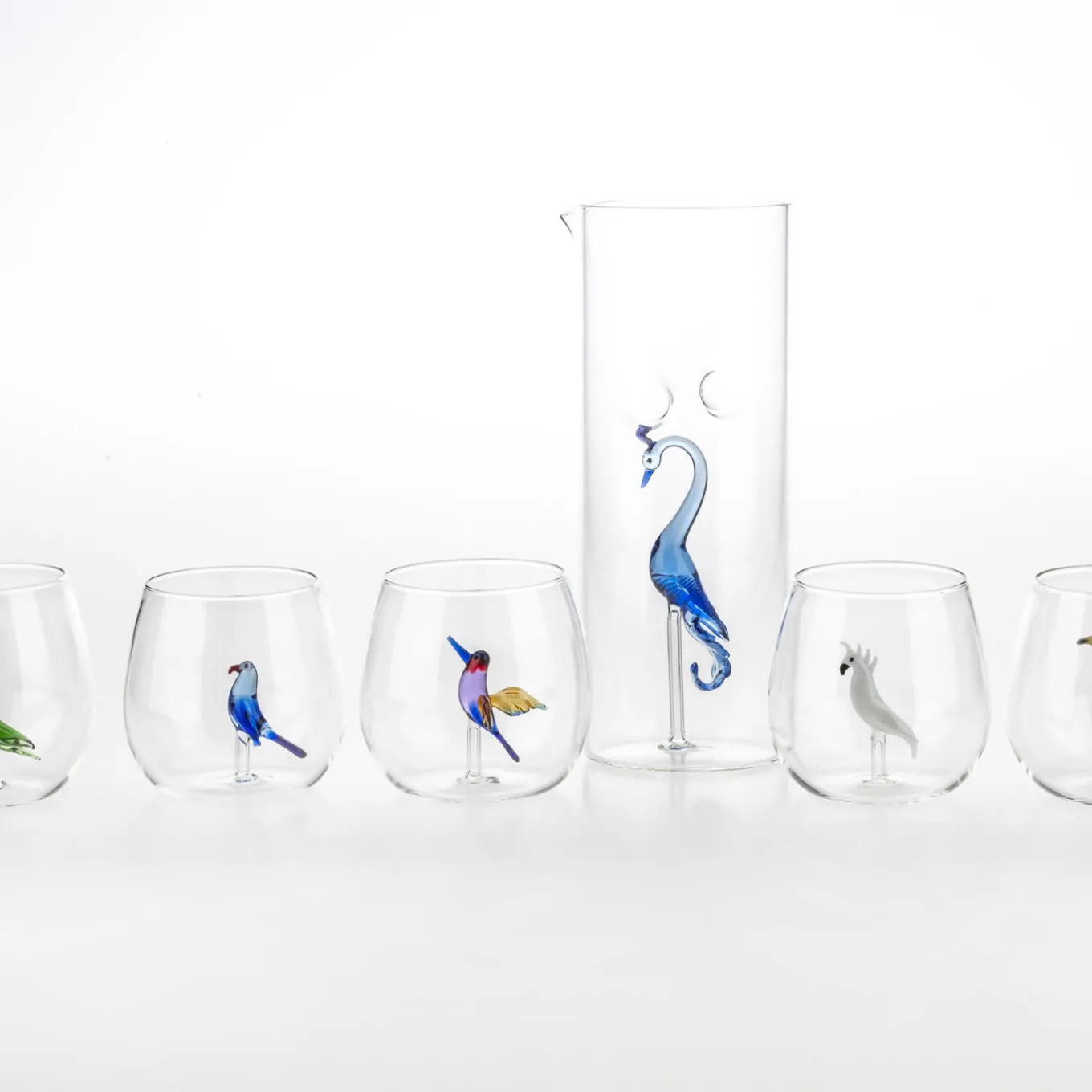 Brocca a forma di pavone