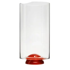 Brocca rossa e trasparente Dot di Giovanni Patalano