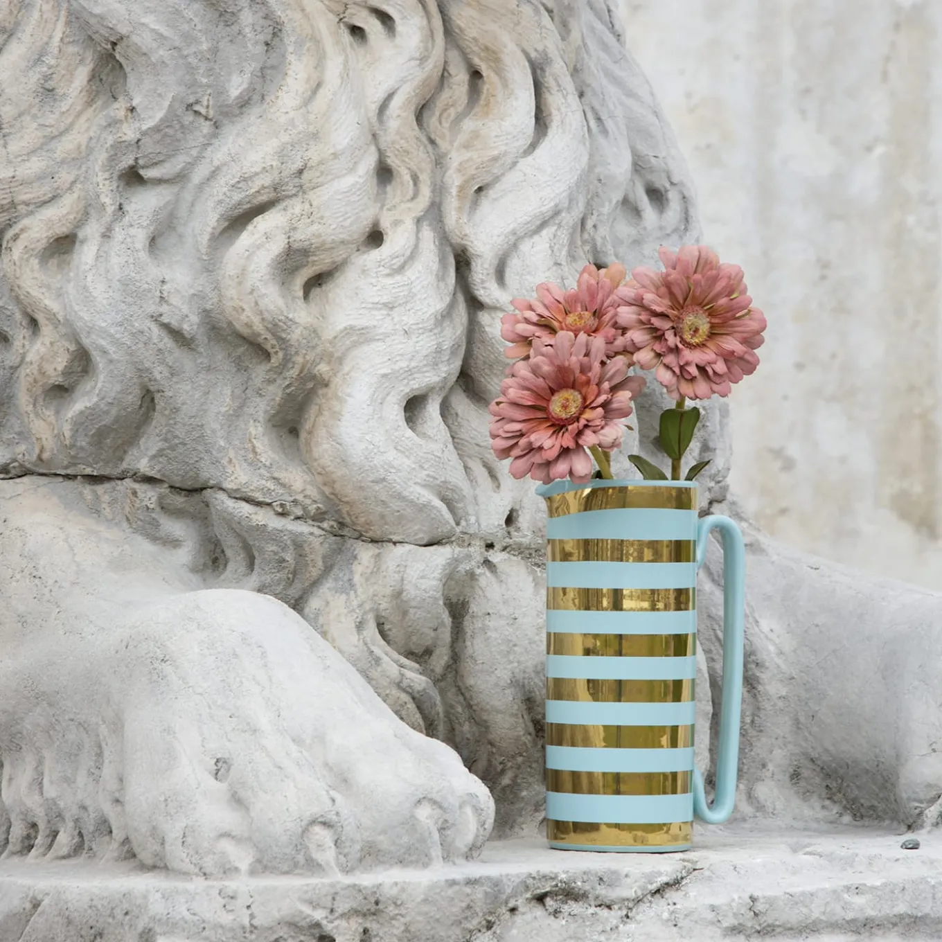 Brocca Serlio Gondoliere oro e blu