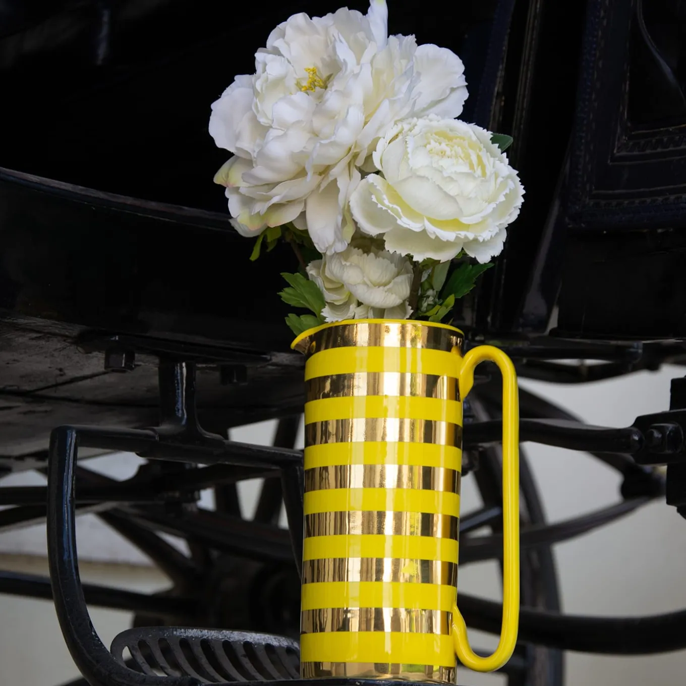 Brocca Serlio Gondoliere oro e giallo