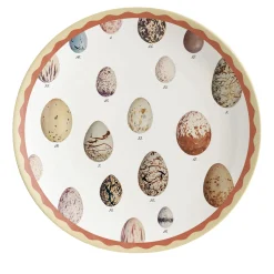 Cabinet De Curiosités Set di 2 piatti da dessert in porcellana con uova