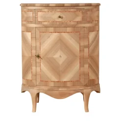 Cabinet ovale intarsiato in stile veneziano Venezia '700 Luigi XV