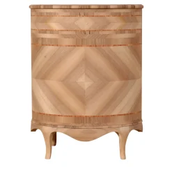 Cabinet ovale intarsiato in stile veneziano Venezia '700 Luigi XV