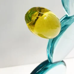 Cactus con scultura di fiori