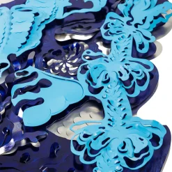 Caelum Stellans Blu Di Prussia Scultura da parete di Matteo Cibic