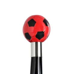 Calcio Piccolo calzascarpe decorato nero e rosso