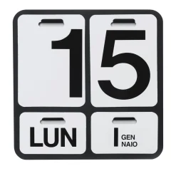 Calendario Formosa in bianco e nero di Enzo Mari