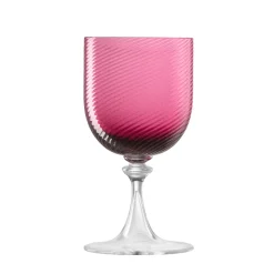 Calice da vino in vetro Rubino Red Twisted
