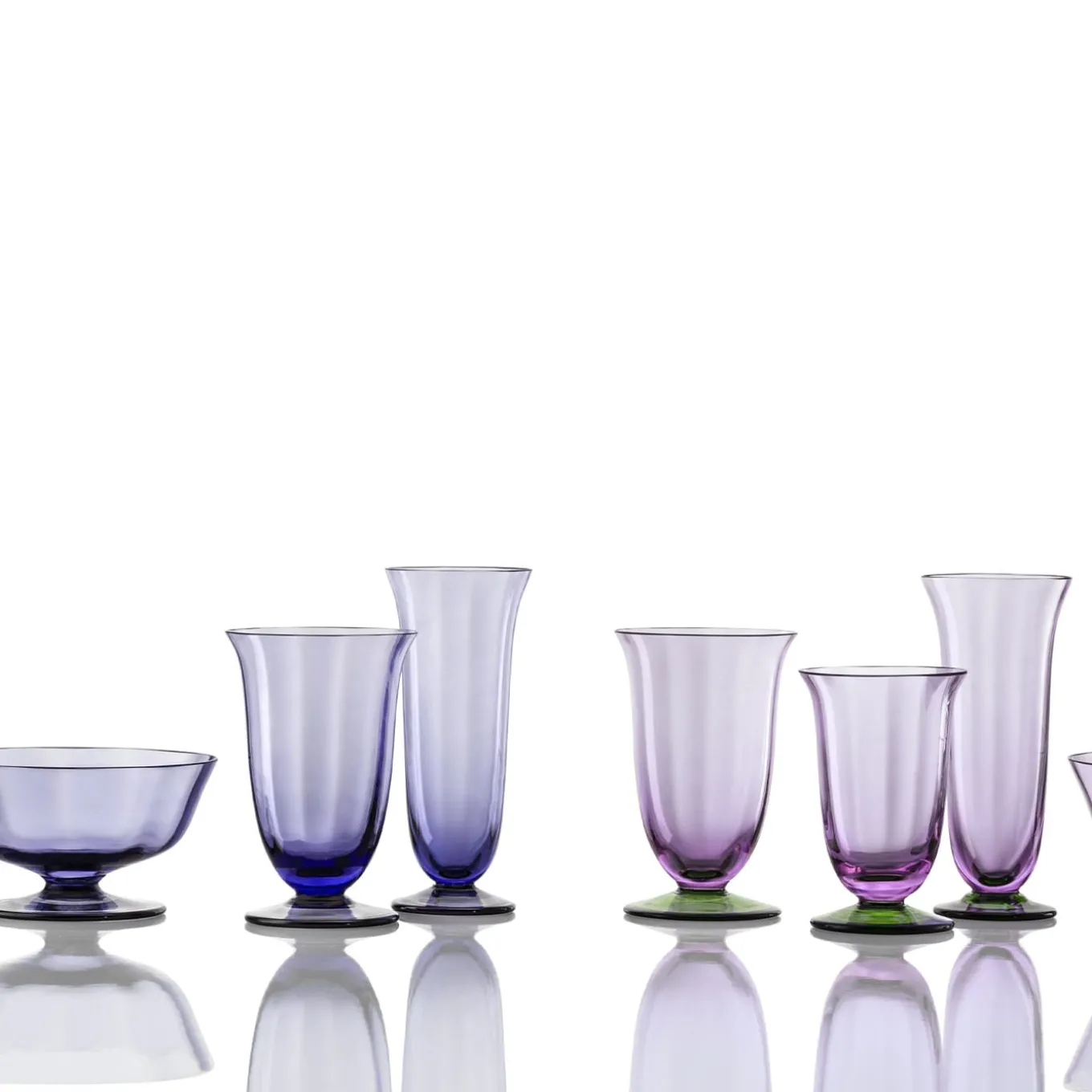 Calice da vino Pesco Verde Purple Twisted