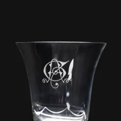 Calici da vino e da acqua in cristallo deco