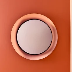 Calliope Specchio da parete rame smerigliato