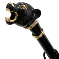 Calzascarpe in Legno Smaltato Pantera Nera