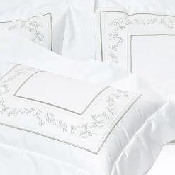 Camicie da letto Roma White & Silver Olive