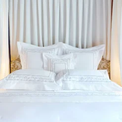 Camicie da letto Roma White & Silver Olive