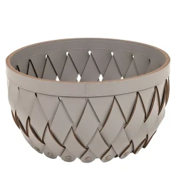 Canaria Cestino grande tortora a tasche vuote