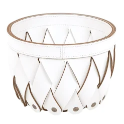 Canaria Cestino piccolo bianco a tasche vuote