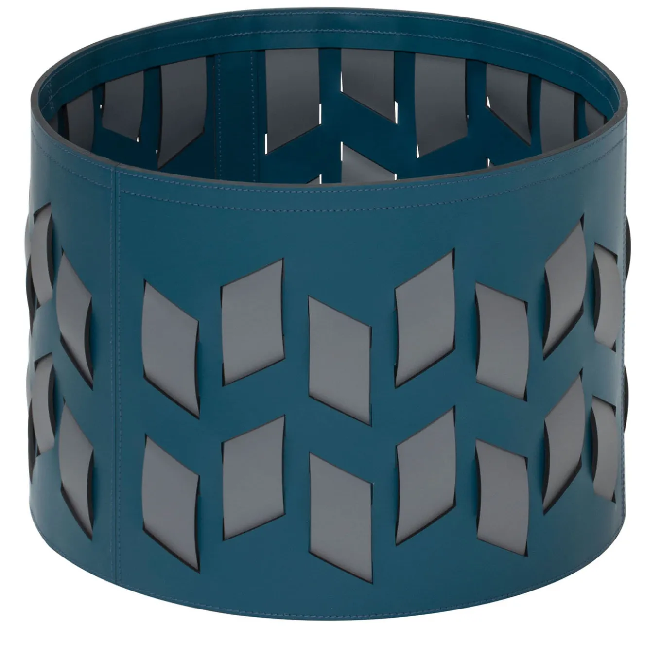 Cancun N. 9 Cestino rotondo blu petrolio