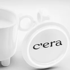Candela Cup Aria in ceramica bianca