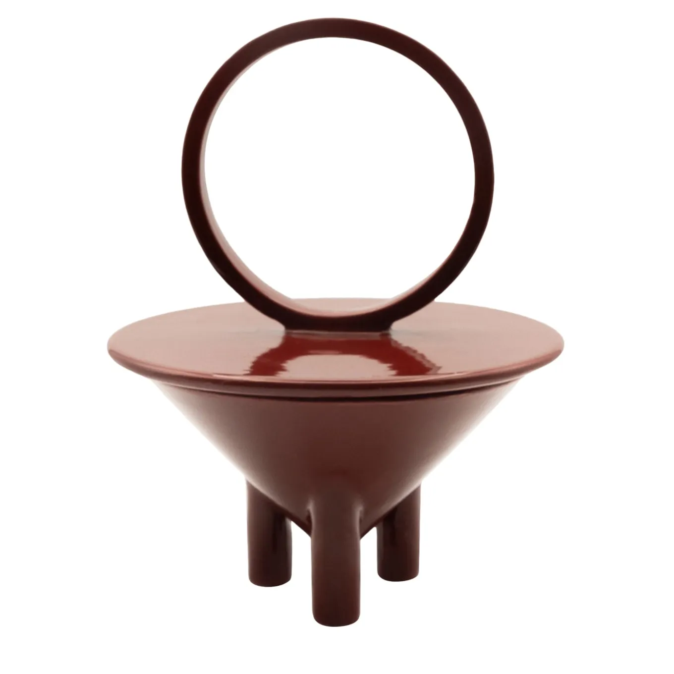 Candela in ceramica Drop Terra