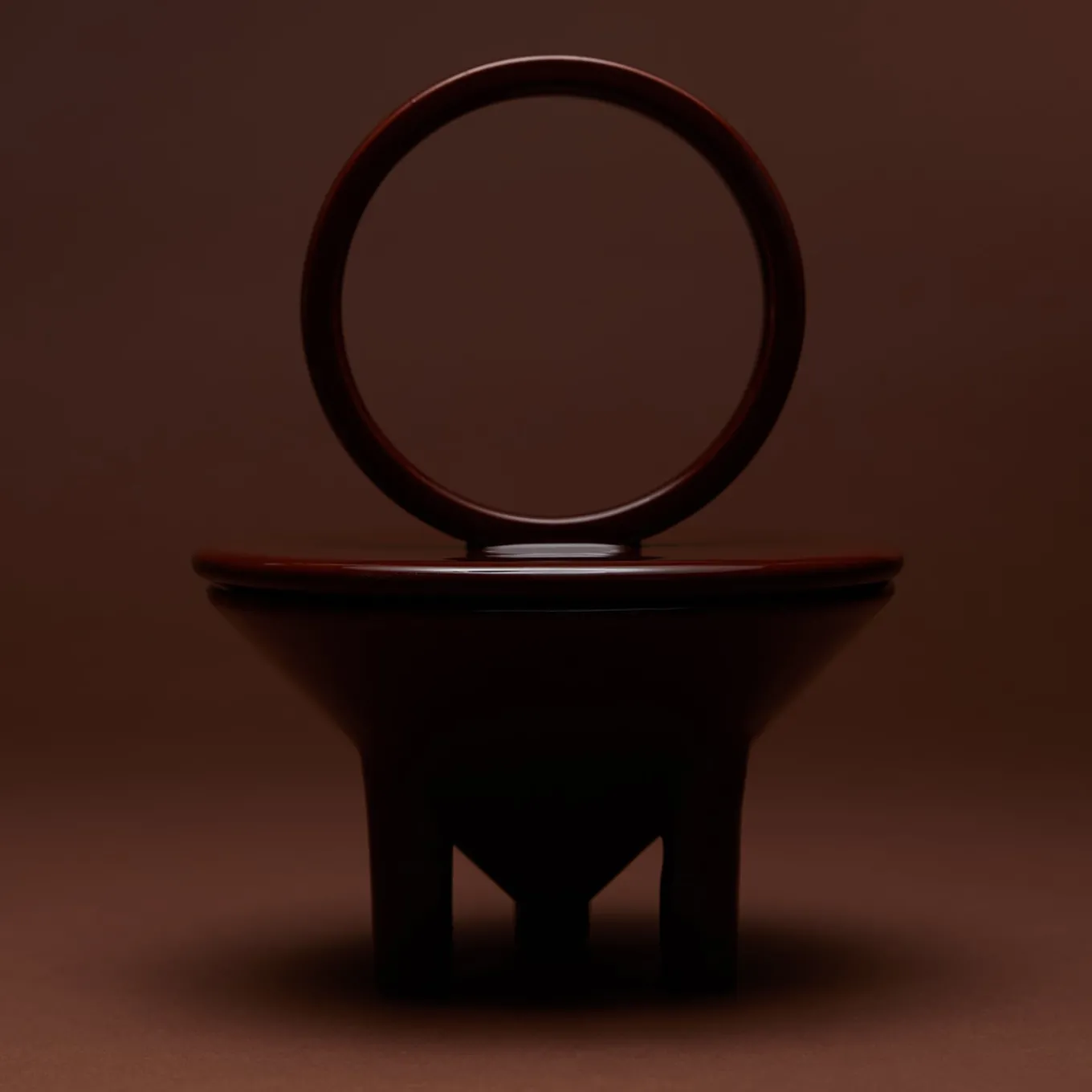 Candela in ceramica Drop Terra