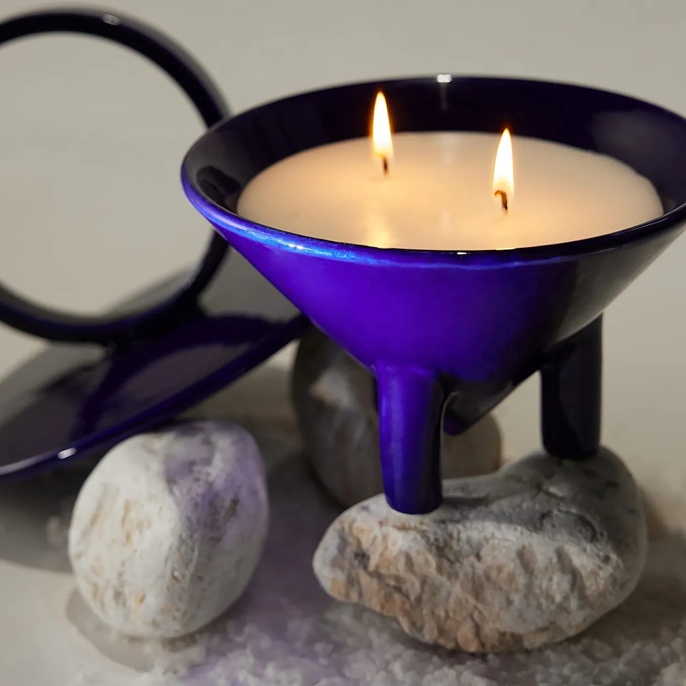 Candela in ceramica Drop Salsedine