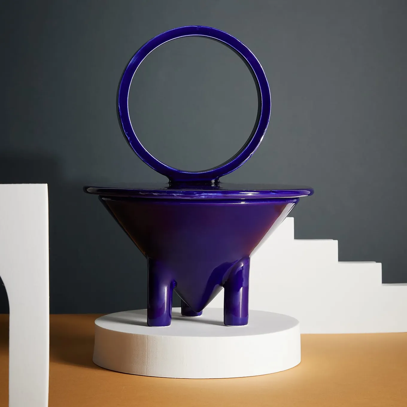 Candela in ceramica Drop Salsedine