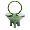 Candela in Ceramica Verde Erba Drop