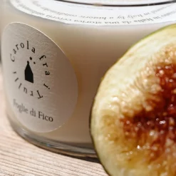 Candela profumata Foglie di Fico con coperchio in ceramica #1