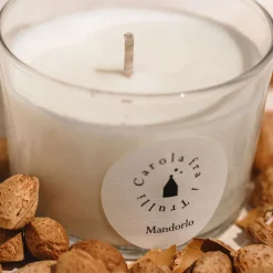 Candela profumata Mandorlo con coperchio in ceramica